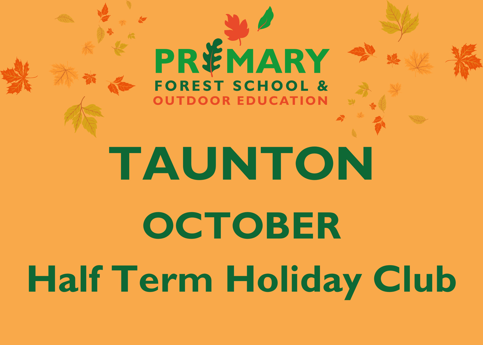 Taunton October Half Term Holiday Club 2026 (27/10/2026)